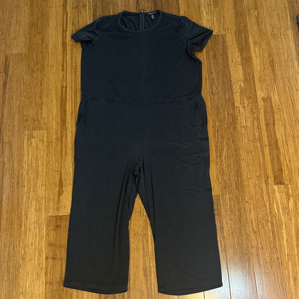 LAST CHANCE OFFER: Eileen Fisher Classic Black Grey Jumpsuit